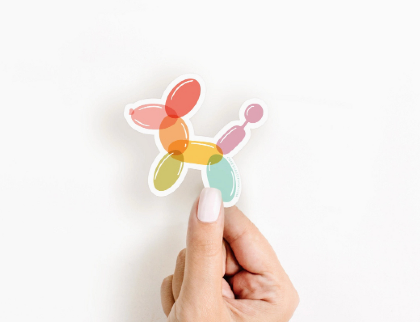 Easyhand Goods, Rainbow balloon dog sticker