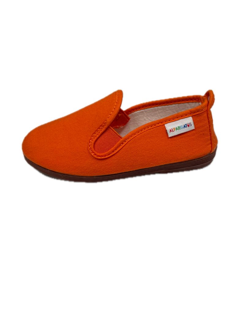 EU 26 Alpargatus, Orange, Never worn - soft loafer/slipper; made in Spain