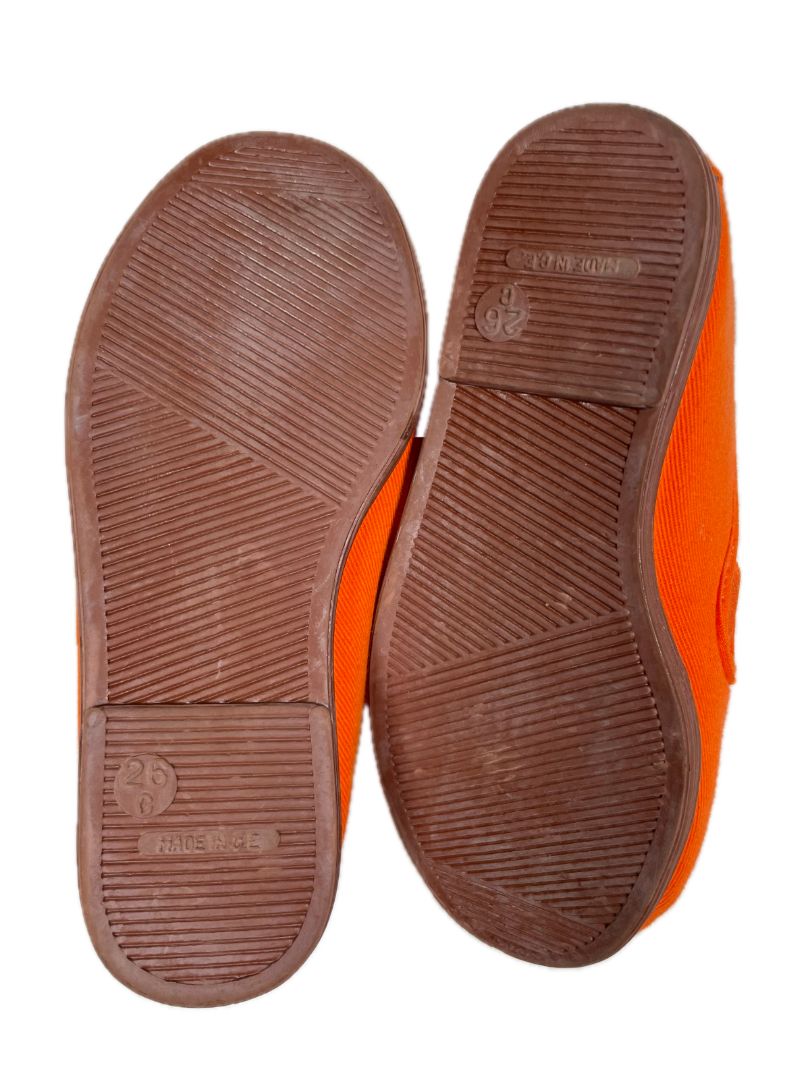 EU 26 Alpargatus, Orange, Never worn - soft loafer/slipper; made in Spain