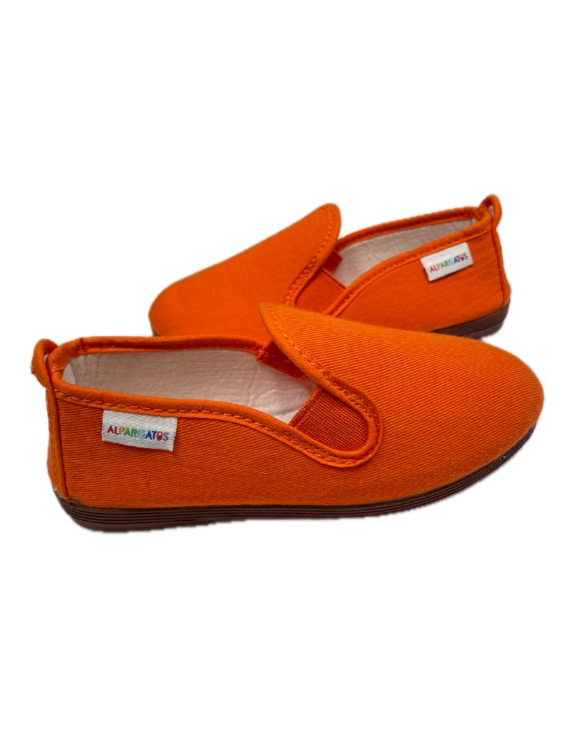 EU 26 Alpargatus, Orange, Never worn - soft loafer/slipper; made in Spain