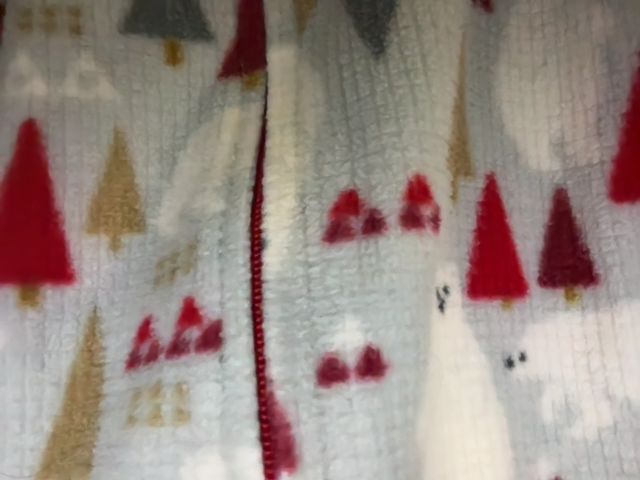 3-6 mo, Eddie Bauer, Grey, Cozy ribbed polar bear & trees footed holiday sleeper pajamas