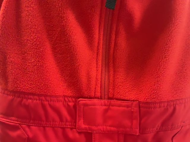 3/3T, Spyder, Red, Snow bib, fleece top, velcro shoulders