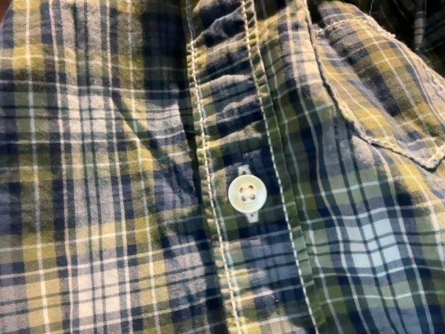 9 mo, Carter's, White, Green/blue collared long-sleeve button-down bodysuit